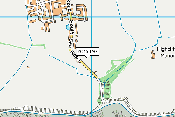 YO15 1AG map - OS VectorMap District (Ordnance Survey)
