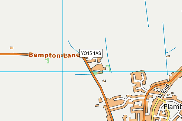 YO15 1AS map - OS VectorMap District (Ordnance Survey)