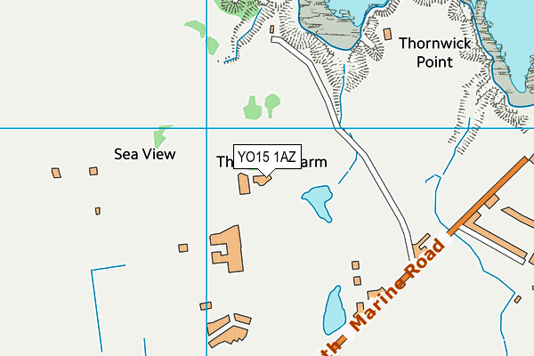 YO15 1AZ map - OS VectorMap District (Ordnance Survey)