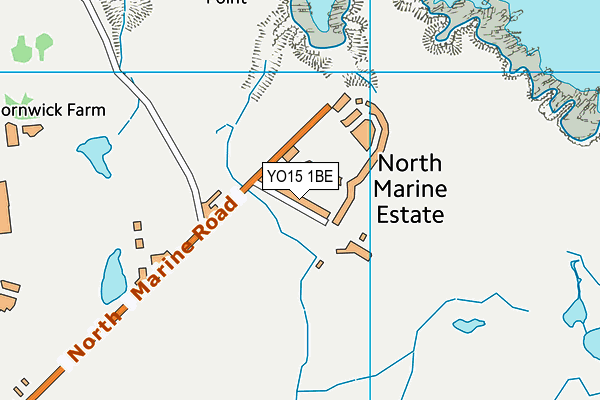 YO15 1BE map - OS VectorMap District (Ordnance Survey)