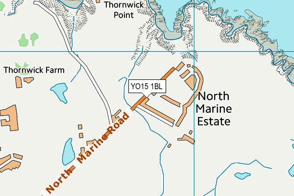 YO15 1BL map - OS VectorMap District (Ordnance Survey)