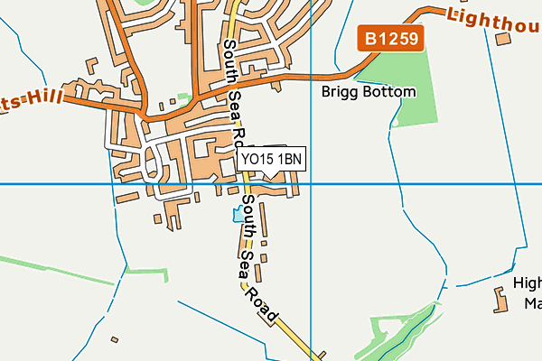YO15 1BN map - OS VectorMap District (Ordnance Survey)
