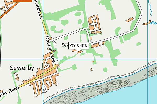 YO15 1EA map - OS VectorMap District (Ordnance Survey)