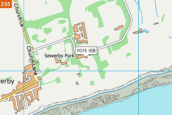 YO15 1EB map - OS VectorMap District (Ordnance Survey)