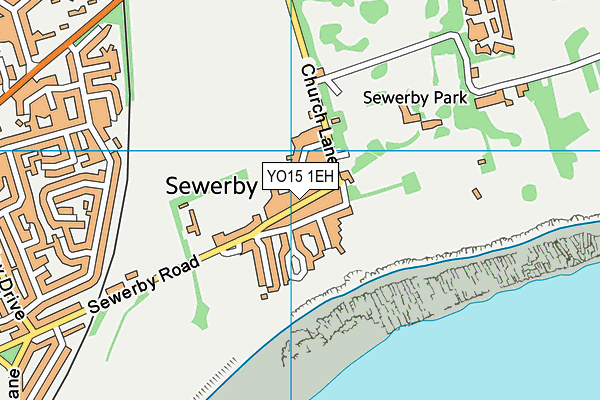 YO15 1EH map - OS VectorMap District (Ordnance Survey)