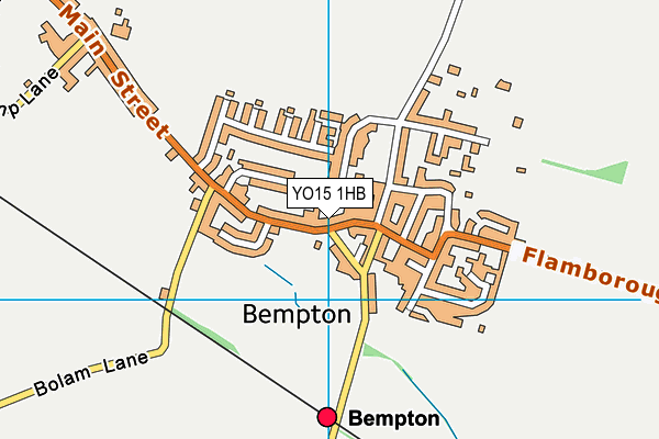 YO15 1HB map - OS VectorMap District (Ordnance Survey)