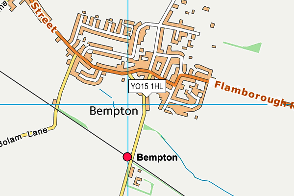 YO15 1HL map - OS VectorMap District (Ordnance Survey)
