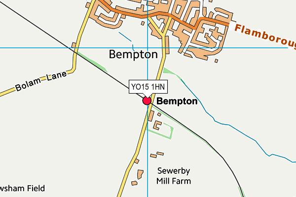 YO15 1HN map - OS VectorMap District (Ordnance Survey)