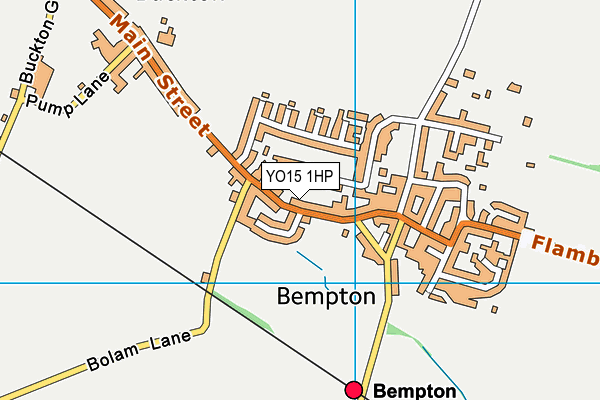 YO15 1HP map - OS VectorMap District (Ordnance Survey)
