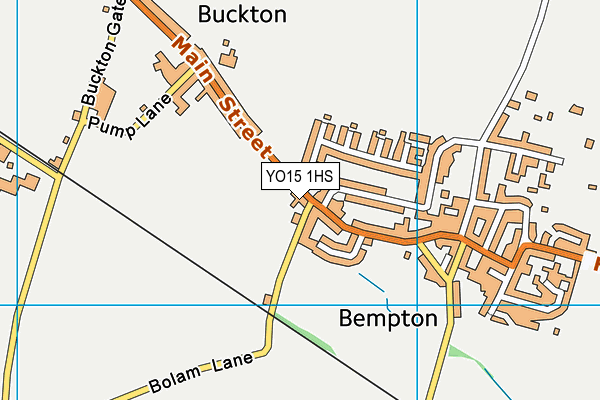 YO15 1HS map - OS VectorMap District (Ordnance Survey)