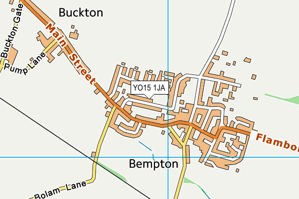 Bempton Primary School map (YO15 1JA) - OS VectorMap District (Ordnance Survey)