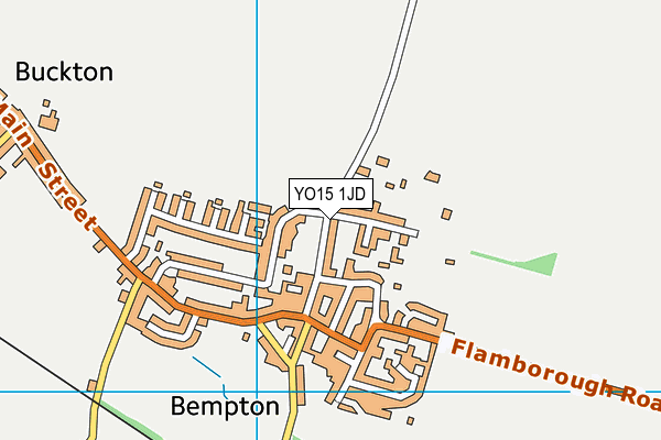 YO15 1JD map - OS VectorMap District (Ordnance Survey)
