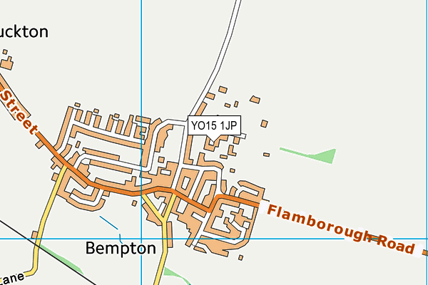 YO15 1JP map - OS VectorMap District (Ordnance Survey)
