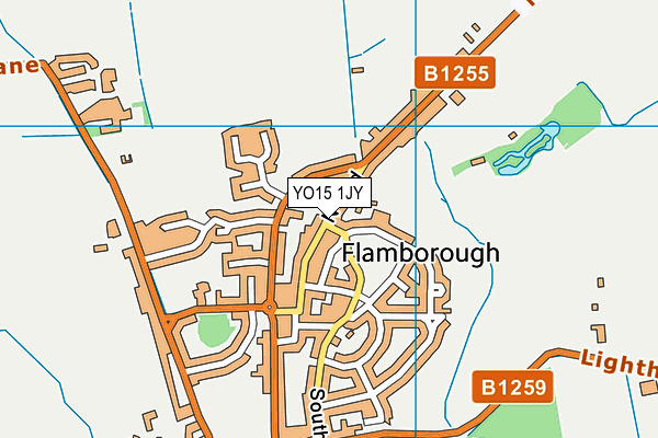 YO15 1JY map - OS VectorMap District (Ordnance Survey)