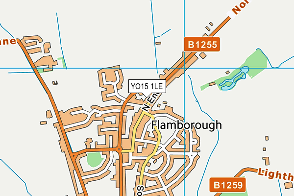 YO15 1LE map - OS VectorMap District (Ordnance Survey)