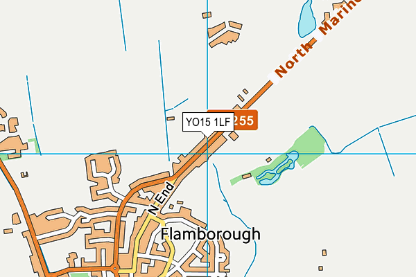 YO15 1LF map - OS VectorMap District (Ordnance Survey)