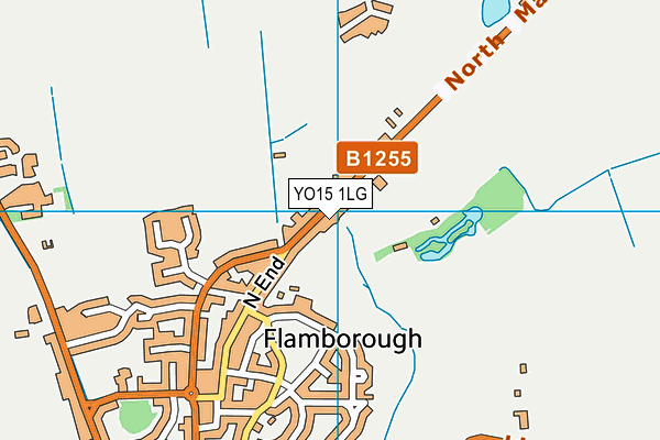YO15 1LG map - OS VectorMap District (Ordnance Survey)
