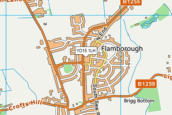 YO15 1LH map - OS VectorMap District (Ordnance Survey)