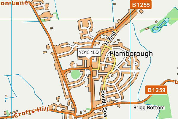 YO15 1LQ map - OS VectorMap District (Ordnance Survey)