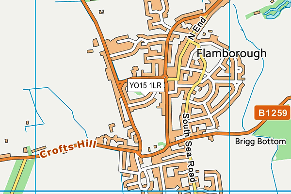 YO15 1LR map - OS VectorMap District (Ordnance Survey)