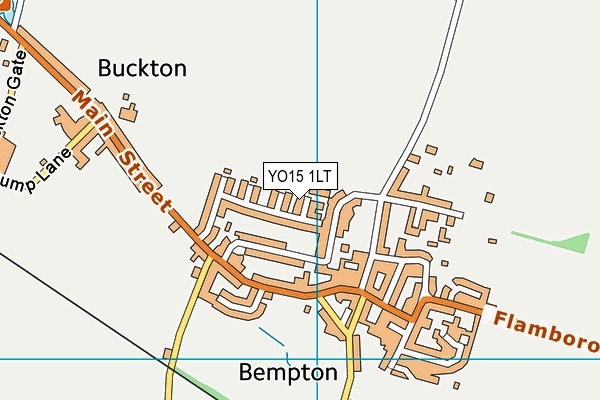 YO15 1LT map - OS VectorMap District (Ordnance Survey)