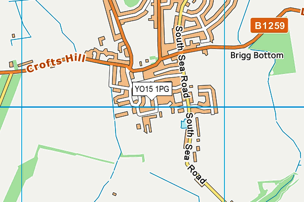 YO15 1PG map - OS VectorMap District (Ordnance Survey)