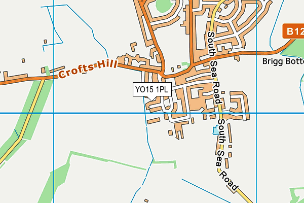YO15 1PL map - OS VectorMap District (Ordnance Survey)