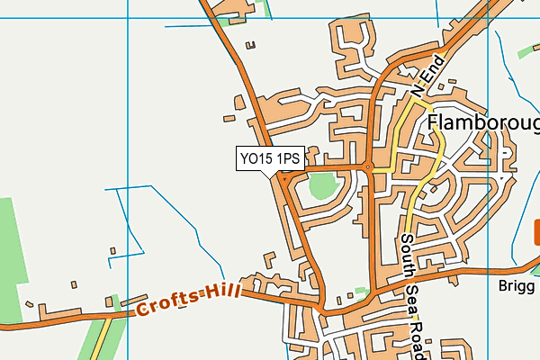 YO15 1PS map - OS VectorMap District (Ordnance Survey)