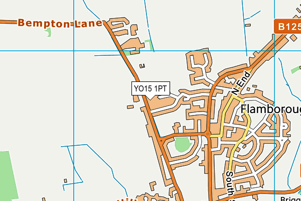 YO15 1PT map - OS VectorMap District (Ordnance Survey)