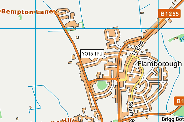 YO15 1PU map - OS VectorMap District (Ordnance Survey)