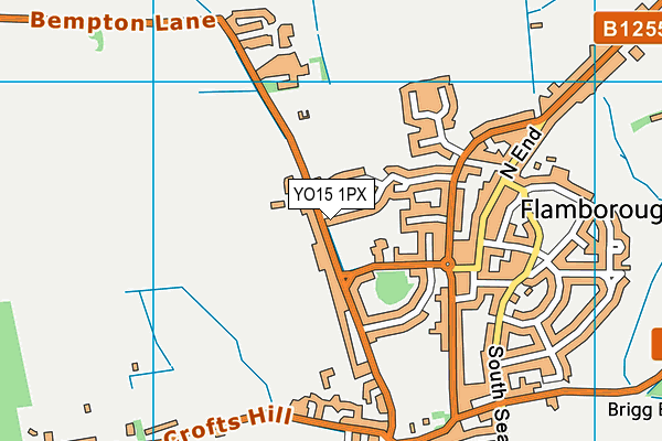 YO15 1PX map - OS VectorMap District (Ordnance Survey)