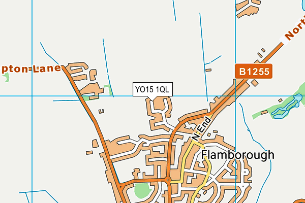 YO15 1QL map - OS VectorMap District (Ordnance Survey)