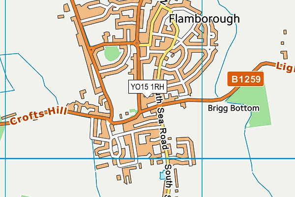 YO15 1RH map - OS VectorMap District (Ordnance Survey)