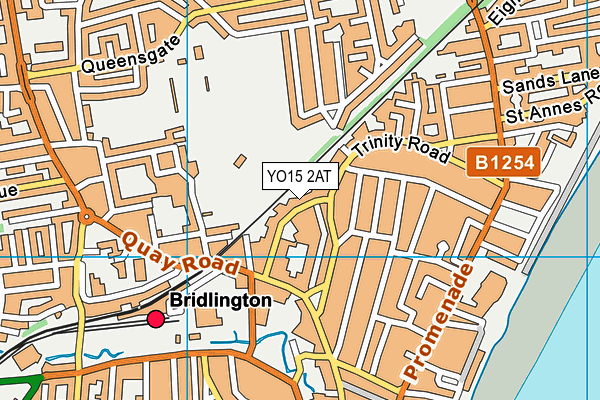 YO15 2AT map - OS VectorMap District (Ordnance Survey)