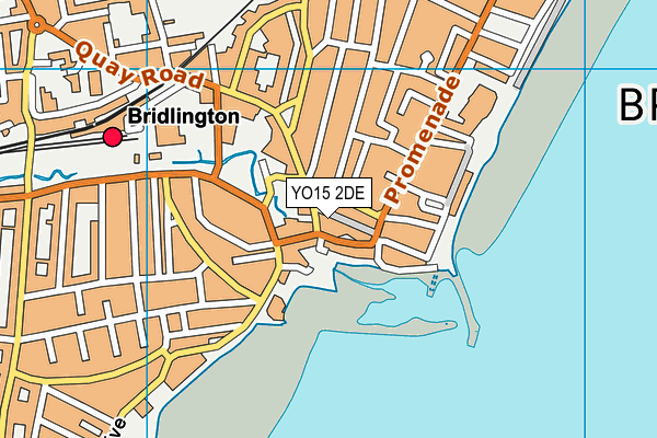 YO15 2DE map - OS VectorMap District (Ordnance Survey)