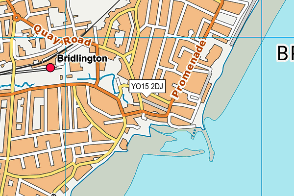 YO15 2DJ map - OS VectorMap District (Ordnance Survey)