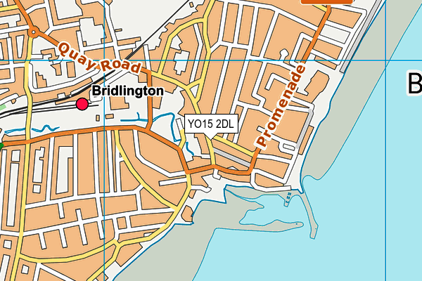 YO15 2DL map - OS VectorMap District (Ordnance Survey)