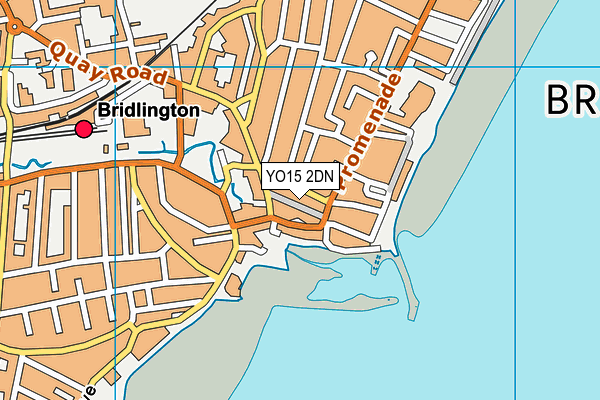 YO15 2DN map - OS VectorMap District (Ordnance Survey)