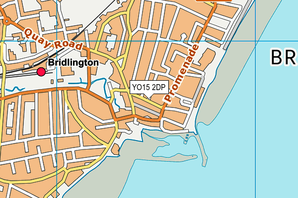 YO15 2DP map - OS VectorMap District (Ordnance Survey)