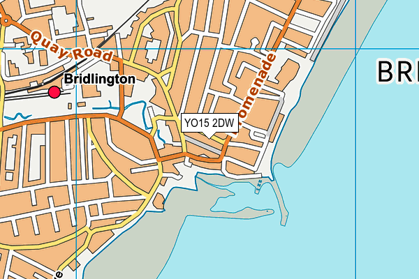 YO15 2DW map - OS VectorMap District (Ordnance Survey)