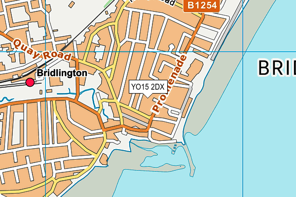 YO15 2DX map - OS VectorMap District (Ordnance Survey)