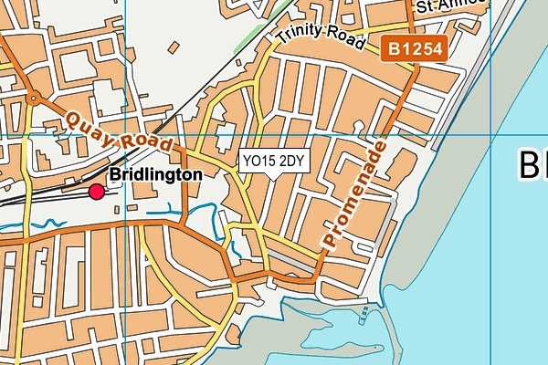 YO15 2DY map - OS VectorMap District (Ordnance Survey)