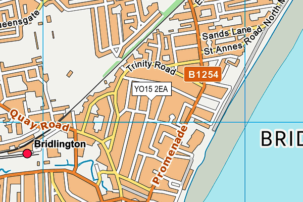 YO15 2EA map - OS VectorMap District (Ordnance Survey)
