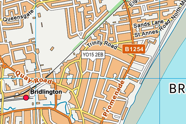 YO15 2EB map - OS VectorMap District (Ordnance Survey)