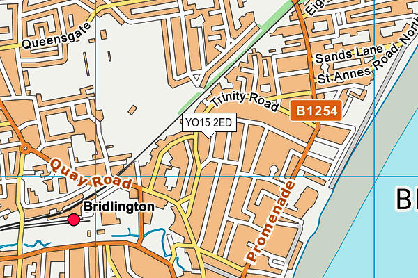 YO15 2ED map - OS VectorMap District (Ordnance Survey)
