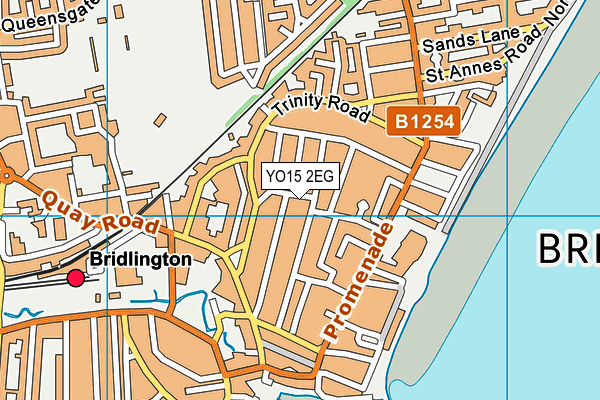YO15 2EG map - OS VectorMap District (Ordnance Survey)