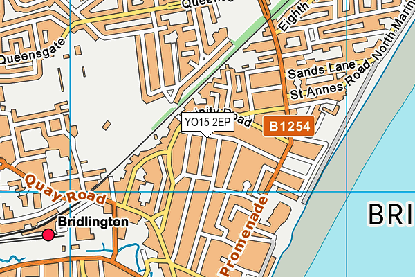 YO15 2EP map - OS VectorMap District (Ordnance Survey)