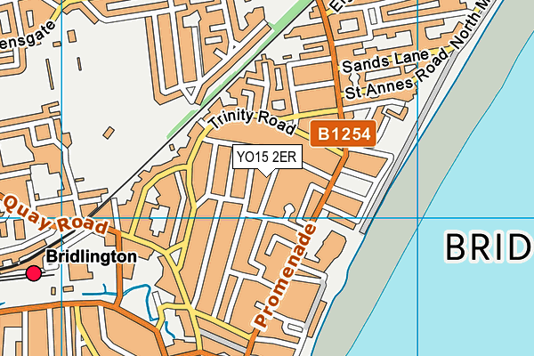 YO15 2ER map - OS VectorMap District (Ordnance Survey)