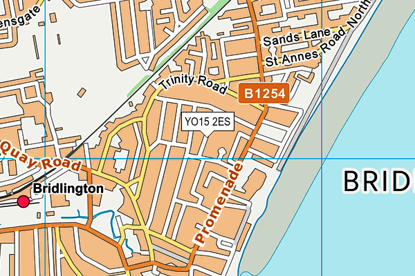 YO15 2ES map - OS VectorMap District (Ordnance Survey)