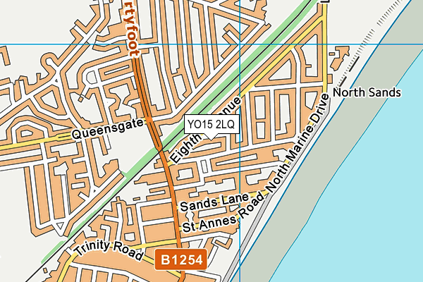 YO15 2LQ map - OS VectorMap District (Ordnance Survey)